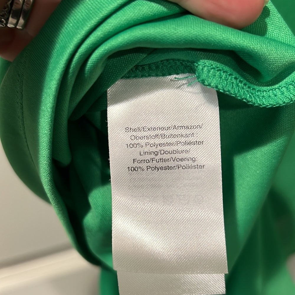 Dkny Pleated Shift Dress (Solid Green) - image 6